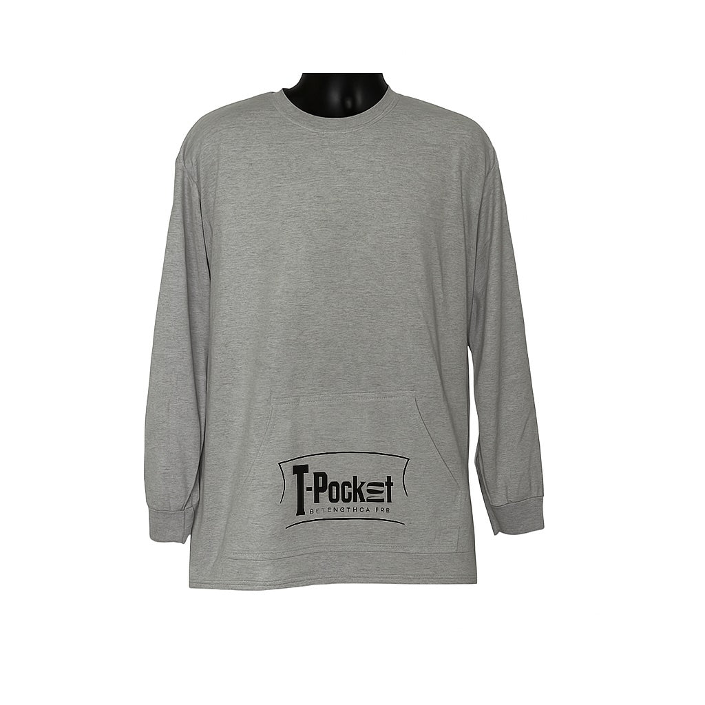 Ash Gray Long Sleeve – T-Pocket