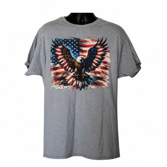 Eagle with Flag Tee